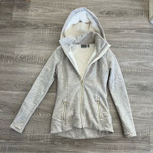Athleta luxe stronger hoodie in oatmeal